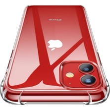 Guesche Apple iPhone 11 Şeffaf Airbag Antishock Silikon Kılıf + Tam Kaplayan Mat 5D Seramik Ekran Koruyucu Esnek Cam
