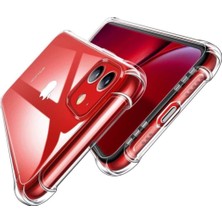 Guesche Apple iPhone 11 Şeffaf Airbag Antishock Silikon Kılıf + Tam Kaplayan Mat 5D Seramik Ekran Koruyucu Esnek Cam