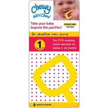 Chewy Tubes Mini Chew Yellow Çiğneme Tüpü
