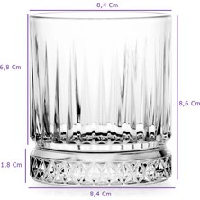 Paşabahçe Elysia Viski Sunum Bardağı 4'lü-355 cc