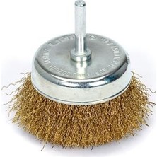 UGR Pas Çapak Temizleme Fırçası Sarı Telli Pimli Çanak Fırça 50 mm