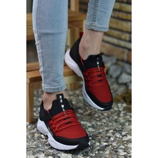 Riccon Siyah Kırmızı Erkek Sneaker