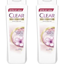 Clear Kadınlara Özel Yumuşak Parlak Kiraz Çiçeği Şampuan 600 ml 2 Adet