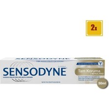 Sensodyne Tam Koruma ve  Diş Macunu 50 ml x 2 + Sensodyne Diş Eti Bakımı Yumuşak Diş Fırçası x 2