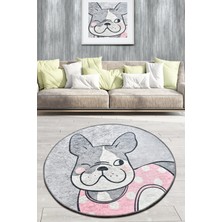 Chilai Home Happy Dogs Grey Djt Çap 140 Cm