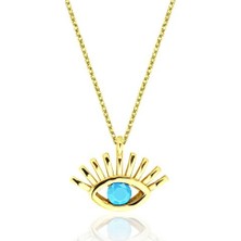 Lilarote Göz Kirpik Kolye