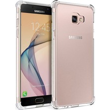 Guesche Samsung Galaxy J7 Prime Şeffaf Airbag Antishock Silikon Kılıf