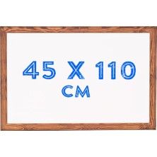 Chalky Beyaz Yazı Tahtası Ahşap Çerçeveli 45 x 110 cm
