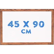 Chalky Beyaz Yazı Tahtası Ahşap Çerçeveli 45 x 90 cm