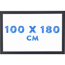 Chalky Beyaz Yazı Tahtası Siyah Çerçeveli 100 x 180 cm