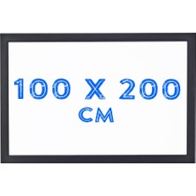 Chalky Beyaz Yazı Tahtası Siyah Çerçeveli 100 x 200 cm