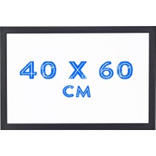 Chalky Beyaz Yazı Tahtası Siyah Çerçeveli 40 x 60 cm