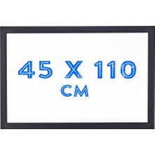 Chalky Beyaz Yazı Tahtası Siyah Çerçeveli 45 x 110 cm