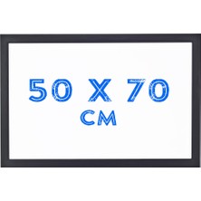 Chalky Beyaz Yazı Tahtası Siyah Çerçeveli 50 x 70 cm