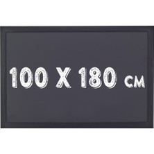 Chalky Kara Tahta Siyah Çerçeveli Tebeşir Yazı Tahtası 100 x 180 cm Siyah