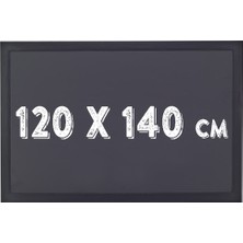 Chalky Kara Tahta Siyah Çerçeveli Tebeşir Yazı Tahtası 120 x 140 cm Siyah