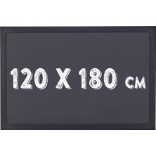 Chalky Kara Tahta Siyah Çerçeveli Tebeşir Yazı Tahtası 120 x 180 cm Siyah
