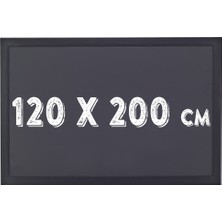 Chalky Kara Tahta Siyah Çerçeveli Tebeşir Yazı Tahtası 120 x 200 cm Siyah