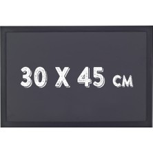 Chalky Kara Tahta Siyah Çerçeveli Tebeşir Yazı Tahtası 30 x 45 cm Siyah