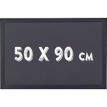 Chalky Kara Tahta Siyah Çerçeveli Tebeşir Yazı Tahtası 50 x 90 cm Siyah