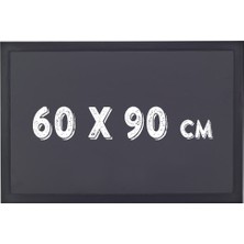 Chalky Kara Tahta Siyah Çerçeveli Tebeşir Yazı Tahtası 60 x 90 cm Siyah