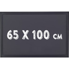Chalky Kara Tahta Siyah Çerçeveli Tebeşir Yazı Tahtası 65 x 100 cm Siyah