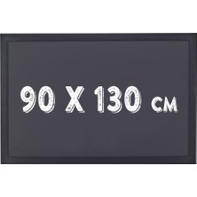 Chalky Kara Tahta Siyah Çerçeveli Tebeşir Yazı Tahtası 90 x 130 cm Siyah