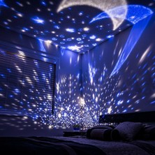 Greathings Renkli ve Dönen Star Master Projeksiyon Gece Lambası - Mavi Kapaklı
