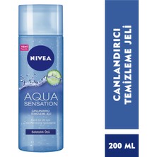 Nivea Aqua Sensation Normal/Karma Ciltler için Canlandırıcı Yüz Temizleme Jeli 200 ml