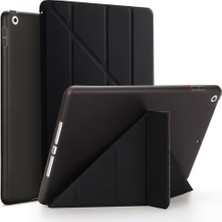 TahTicMer iPad Mini 5 A2133 A2124 A2126 A2125 Kılıf Smart Cover Y Standlı Uyku Modlu 7.9" Siyah