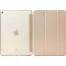 TahTicMer iPad 7. Nesil 10.2" Kılıf Renkli Standlı Uyku Modlu Smart Cover Altın