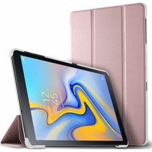 TahTicMer Samsung Tab A T590 T595 T597 10.5" Kılıf Renkli Standlı Uyku Modlu Bakır