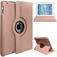 TahTicMer iPad Mini 4 Kılıf Deri Uyku Modlu 360° Dönerli Standlı Komple Koruma 7.9" Bakır