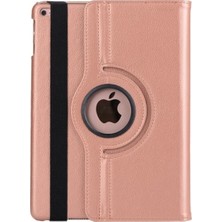 TahTicMer iPad 2-3-4 Kılıf Deri Uyku Modlu 360° Dönerli Standlı Komple Koruma 9.7" Bakır