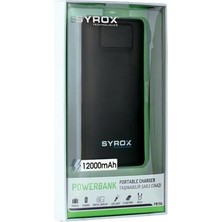 Syrox SYX-PB104 12000 mAh Powerbank Siyah