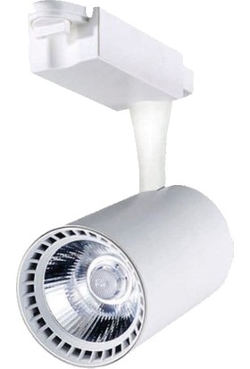 Foblight Boru Tipi 35W Beyaz Kasa Beyaz Işık Ray Spot