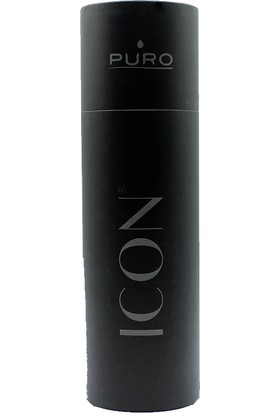 Puro Icon Soft Touch Paslanmaz Çelik Termos Siyah 500 ml