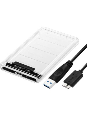 Appa 2.5" USB 3.0 Sata Harddisk Kutusu SRF-814-HDD Şeffaf