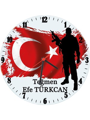 Biresimden Askere Hediye Isimli Ofis Duvar Saati