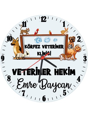 Biresimden Veterinere Hediye Isimli Klinik Duvar Saati