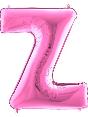 Partijet Z Harf Grabo Fuşya Folyo Balon 102 cm