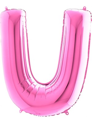 Partijet U Harf Grabo Fuşya Folyo Balon 102 cm