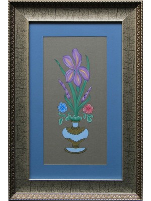 e38 EL İŞÇİLİĞİ VAZOLU ŞÜKÛFE TABLO 52 * 35 cm - 1339