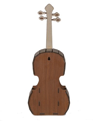 Wood Kids Ahşap Gitar Modeli Duvar ve Masa Saati