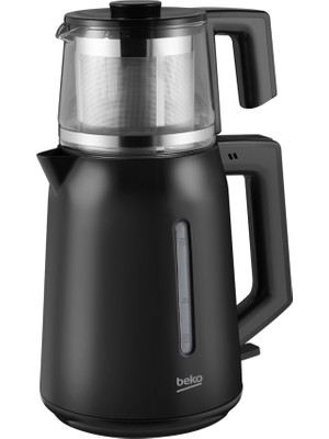 Beko Bkk 2221 C Siyah Cam Demlikli Çay Makinesi
