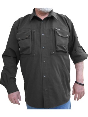 Horizon Av 211 Fermuarlı File Cepli Gömlek - Av Gömleği-11