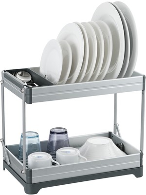 Primanova Bianka Alüminyum 2 Katlı Bulaşıklık D-14693