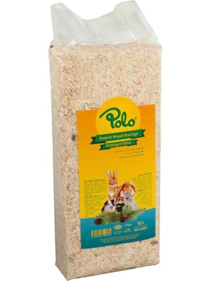 Polo Kemirgen Talaşı 15 lt Doğal Çam Ağacı Kokusuyla Kemirgenler İçin Sağlıklı Altlık