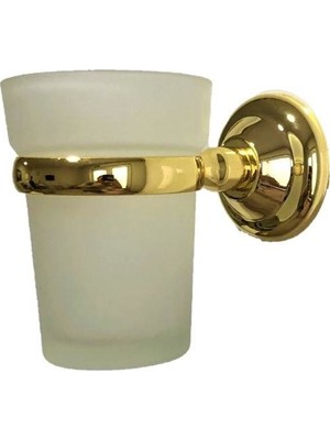 Lider Dicle Gold Banyo Aksesuarı Sarı Altın Renk Diş Fırçalık