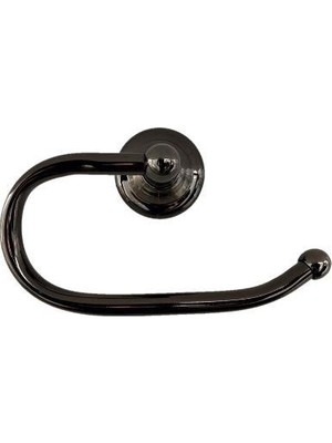 Lider Dicle Banyo Aksesuarı Siyah Renk Açık Tuvalet Kağıtlığı